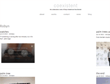 Tablet Screenshot of coexistent.net